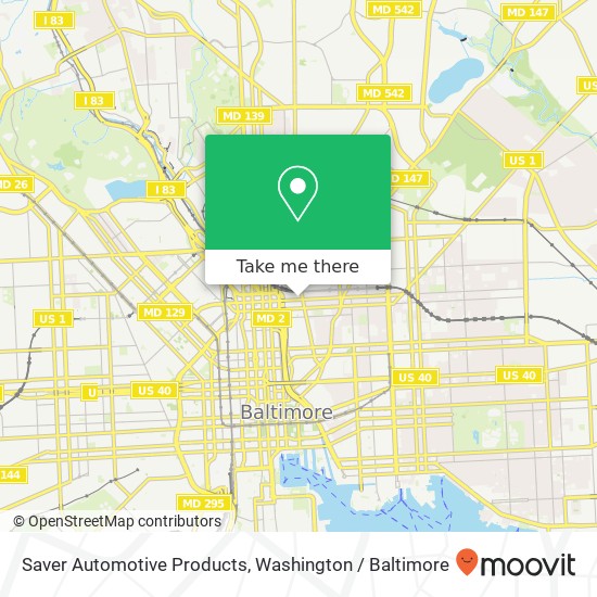 Saver Automotive Products map