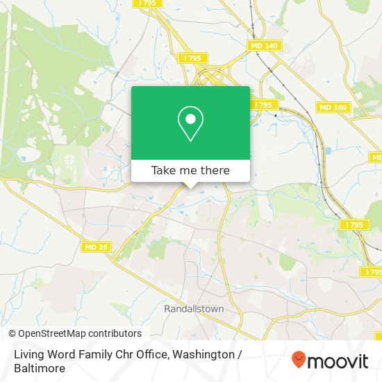 Living Word Family Chr Office map