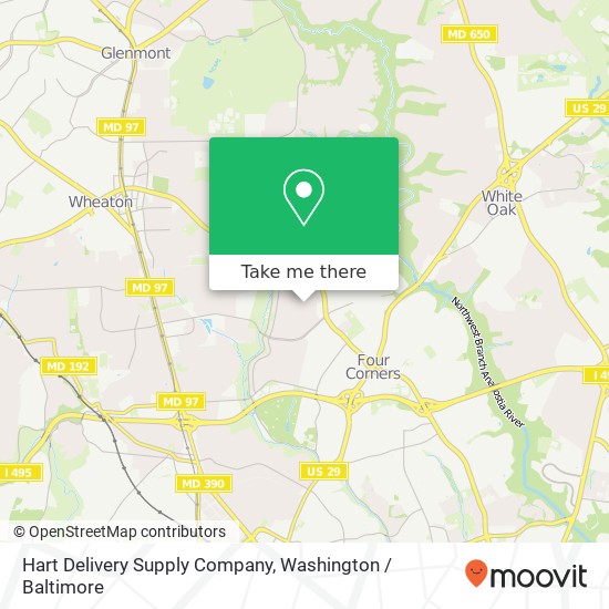 Mapa de Hart Delivery Supply Company