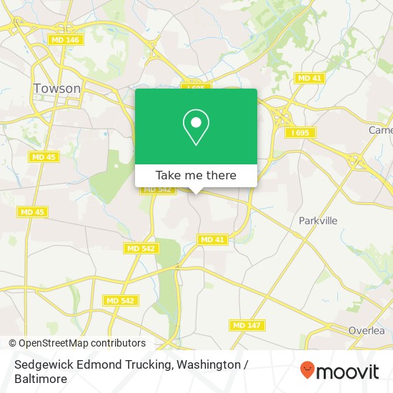 Mapa de Sedgewick Edmond Trucking