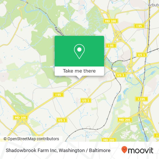 Mapa de Shadowbrook Farm Inc