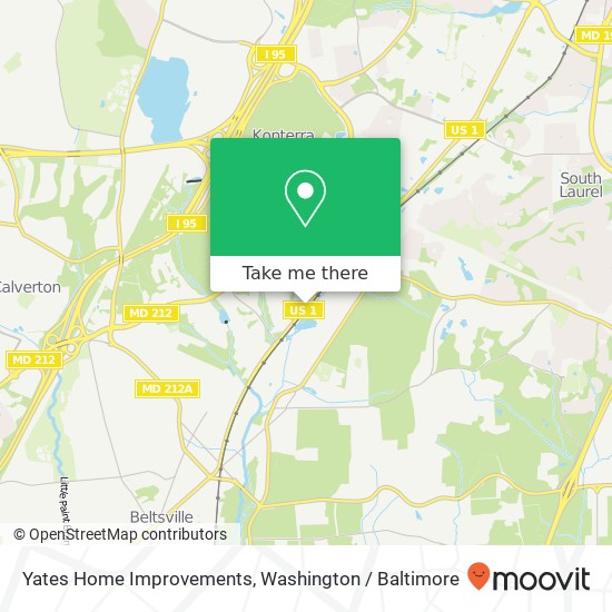 Yates Home Improvements map