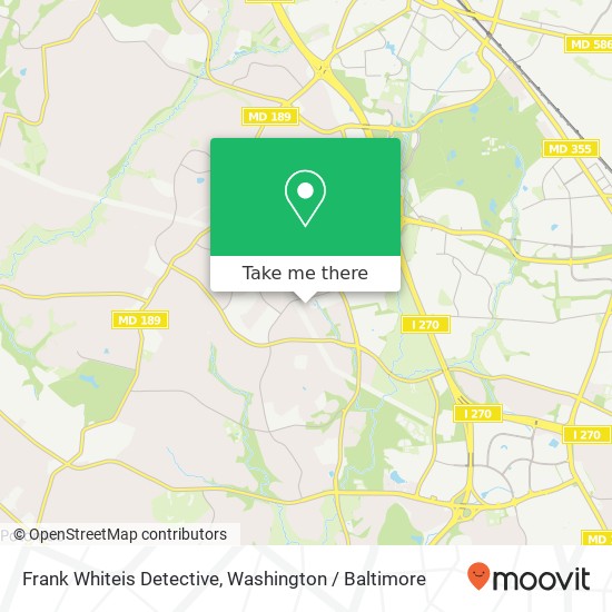 Mapa de Frank Whiteis Detective