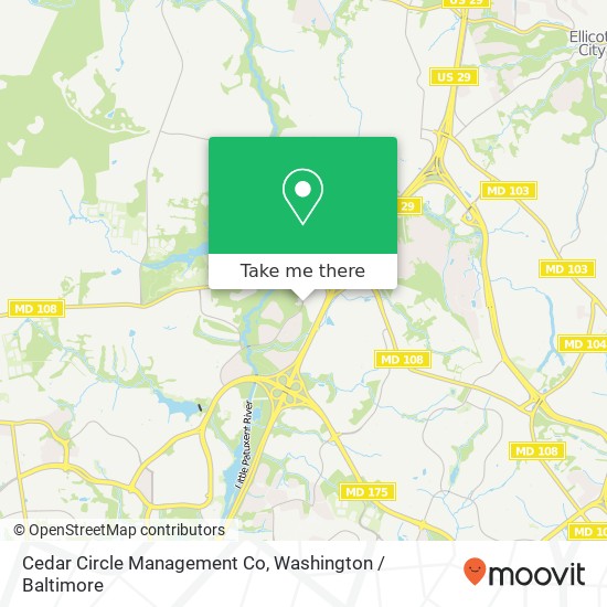 Cedar Circle Management Co map