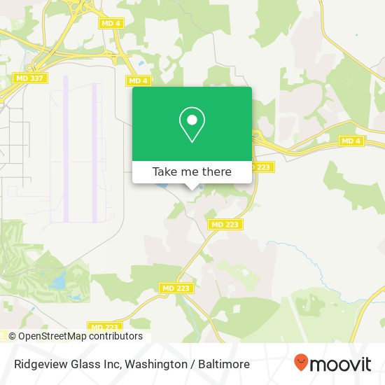 Ridgeview Glass Inc map