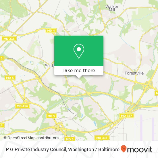 P G Private Industry Council map