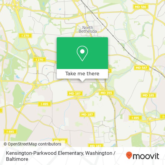 Mapa de Kensington-Parkwood Elementary