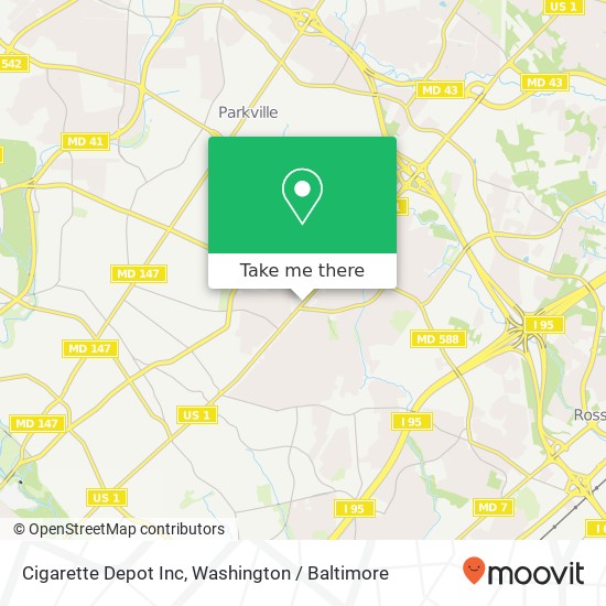 Cigarette Depot Inc map