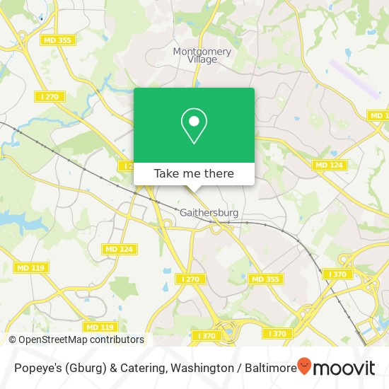 Mapa de Popeye's (Gburg) & Catering