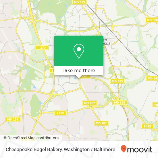 Mapa de Chesapeake Bagel Bakery