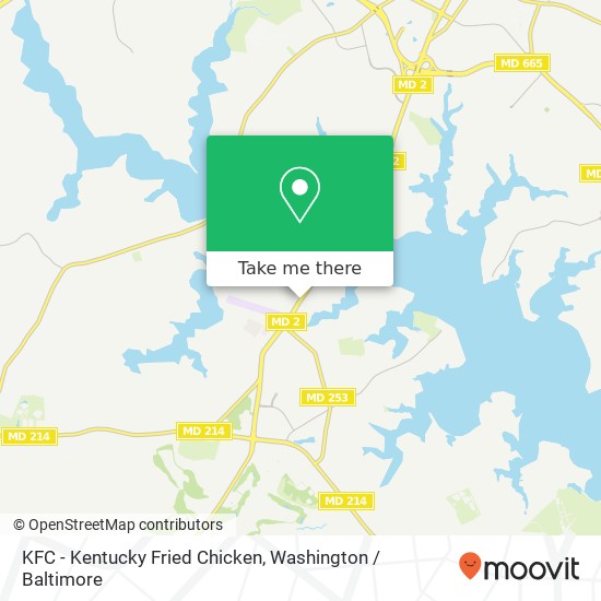 Mapa de KFC - Kentucky Fried Chicken