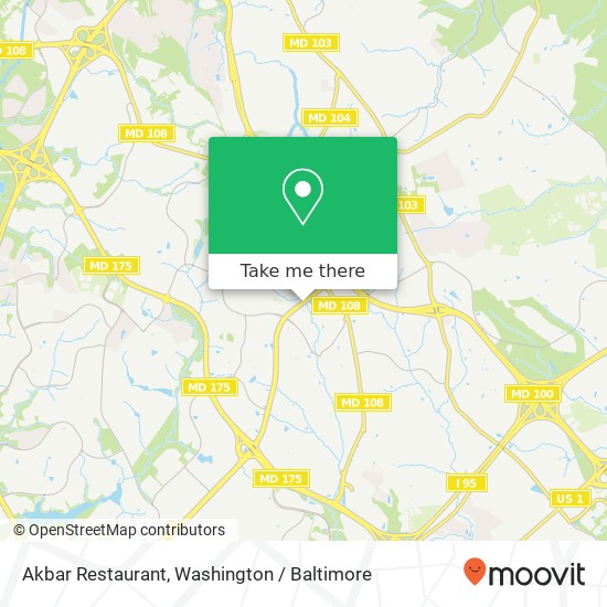 Mapa de Akbar Restaurant