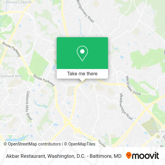 Akbar Restaurant map