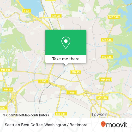 Seattle's Best Coffee map