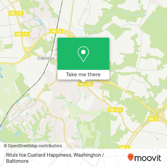 Rita's Ice Custard Happiness map