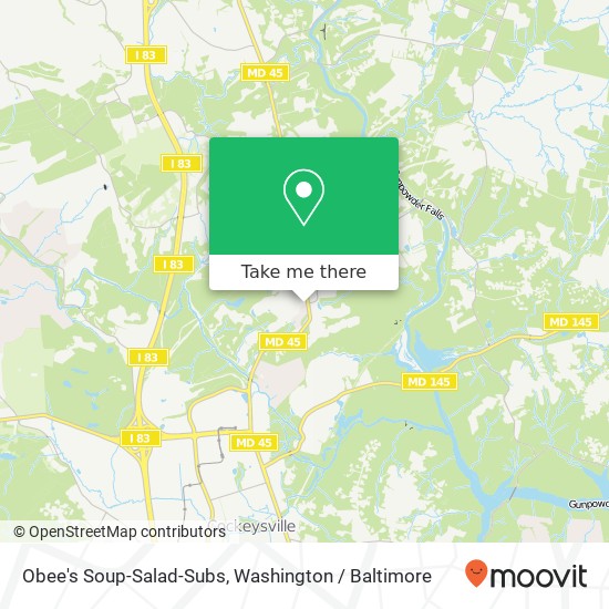Mapa de Obee's Soup-Salad-Subs
