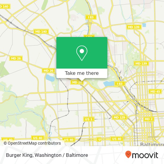 Burger King map