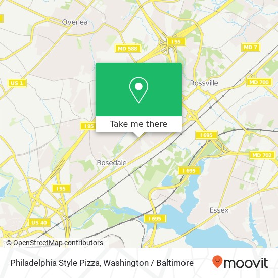 Philadelphia Style Pizza map