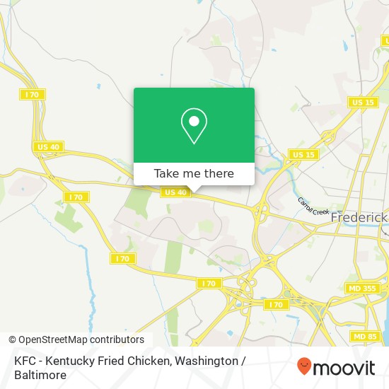 Mapa de KFC - Kentucky Fried Chicken