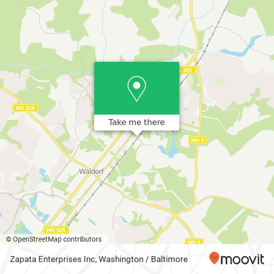 Zapata Enterprises Inc map