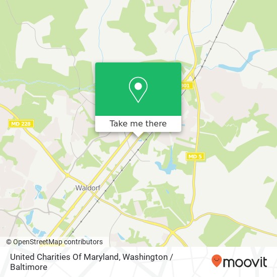 United Charities Of Maryland map