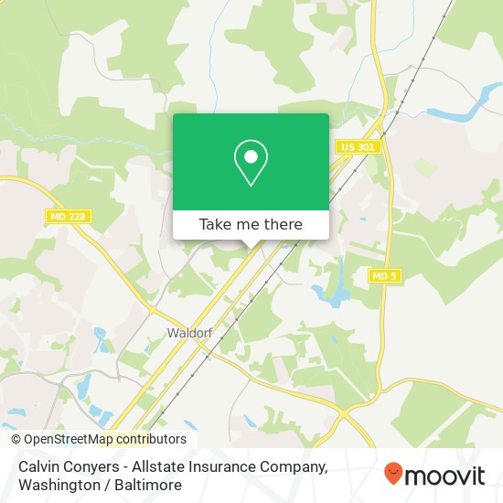 Mapa de Calvin Conyers - Allstate Insurance Company