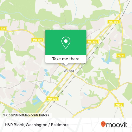 H&R Block map