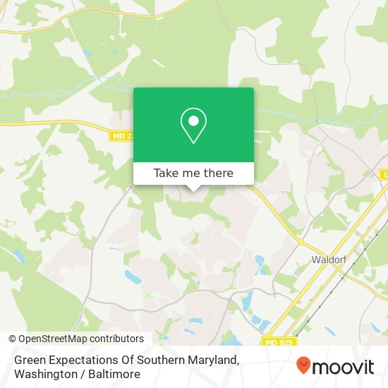 Green Expectations Of Southern Maryland map