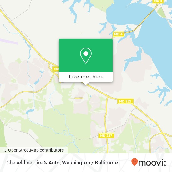 Mapa de Cheseldine Tire & Auto