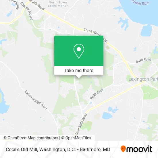 Cecil's Old Mill map