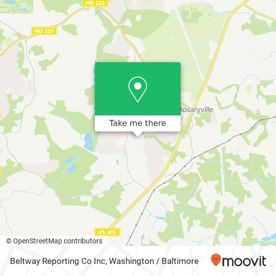 Beltway Reporting Co Inc map