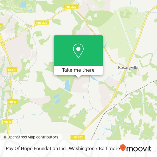 Ray Of Hope Foundation Inc. map