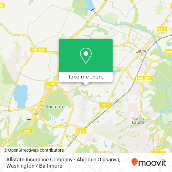 Allstate Insurance Company - Abiodun Olusanya map