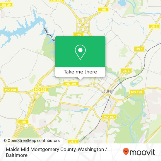 Mapa de Maids Mid Montgomery County