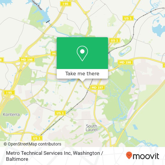 Mapa de Metro Technical Services Inc