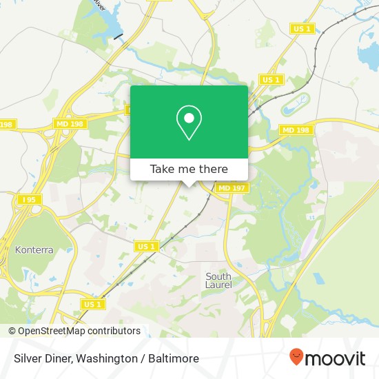 Mapa de Silver Diner