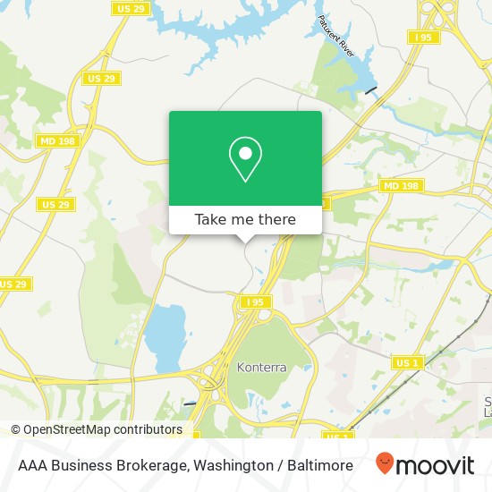 AAA Business Brokerage map