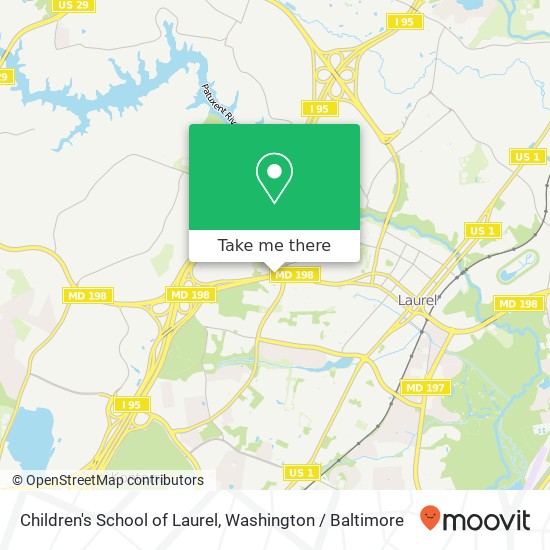 Children's School of Laurel map