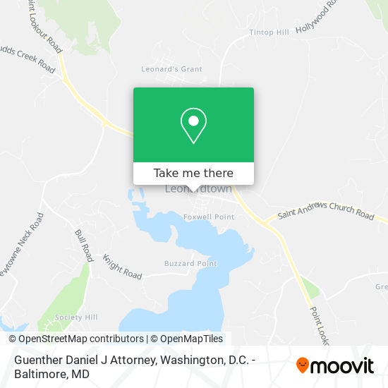 Guenther Daniel J Attorney map