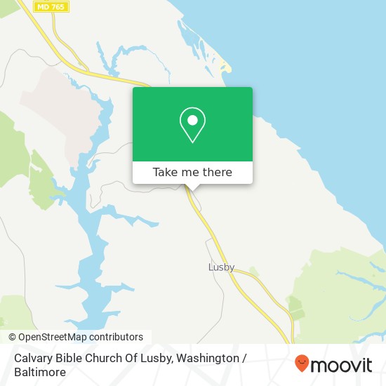Calvary Bible Church Of Lusby map
