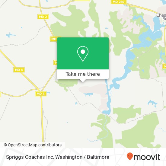 Spriggs Coaches Inc map