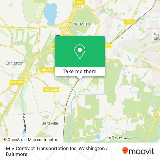 M V Contract Transportation Inc map