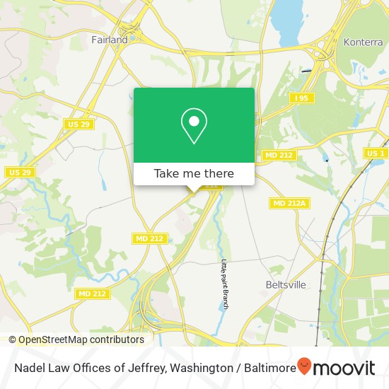 Mapa de Nadel Law Offices of Jeffrey