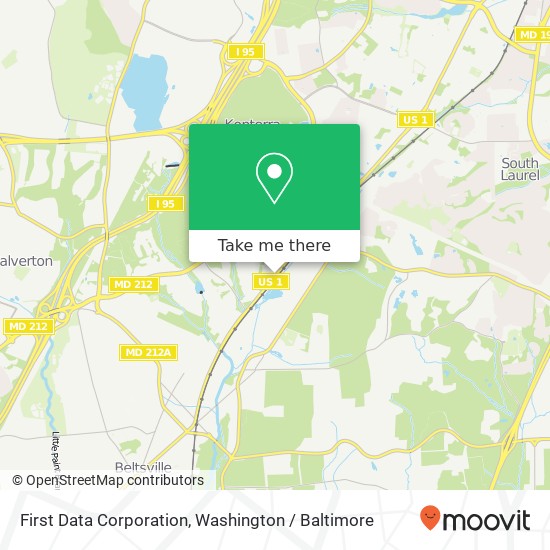 Mapa de First Data Corporation