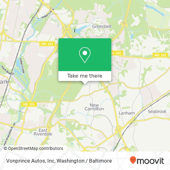 Vonprince Autos, Inc map