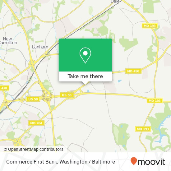 Commerce First Bank map