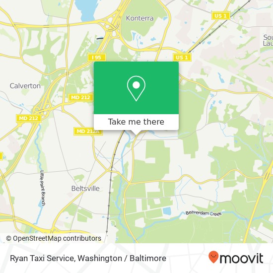 Mapa de Ryan Taxi Service