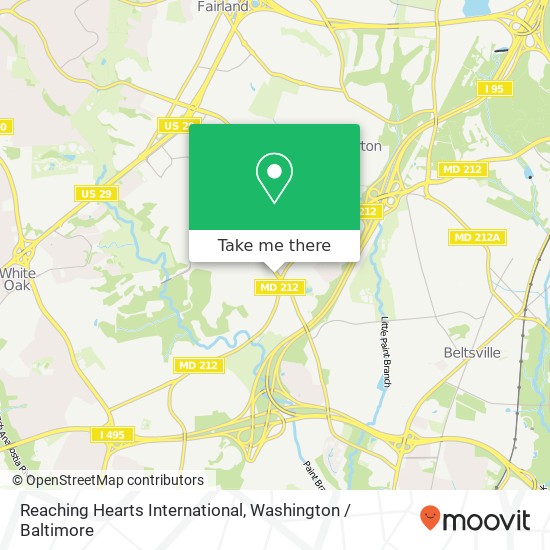 Mapa de Reaching Hearts International