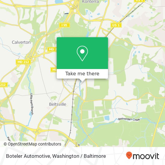 Boteler Automotive map