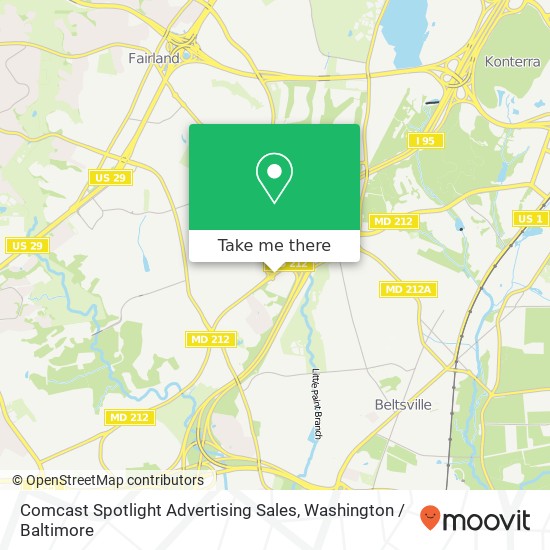 Comcast Spotlight Advertising Sales map